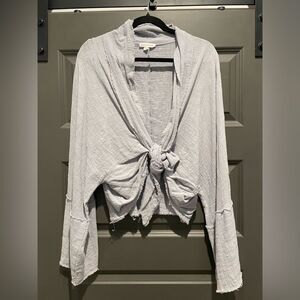 Newbury Kustom Gray Crop Top